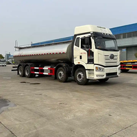 Camion-citerne FAW 8x4 en acier inoxydable pour le transport de lait frais et d'eau potable, capacité 22000L, pour lait cru agricole