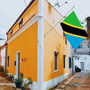 3x5Ft Tanzania <b>Flag</b> Polyester With Two Brass Grommets Single Layer Hanging Outdoor and Indoor Deco - Product Image 3