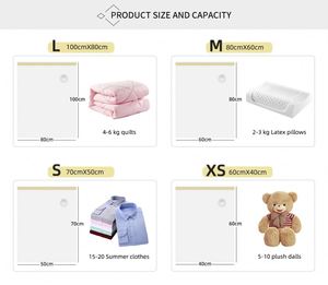 Sacs de rangement sous vide en plastique transparent, gain de place, scellés, pour la maison, la literie, les voyages, emballage polyvalent transparent - Product Image 4