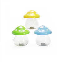 Tasse à paille champignon à la mode et créative 500ML tasse à eau PET lumière LED tasse à eau en forme de champignon