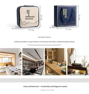 Set da Tè in Ceramica con Infusore, Teiera e Tazze in <span class=keywords><strong>Porcellana</strong></span> di Lusso per Cerimonia del Tè Tradizionale Cinese - Product Image 5