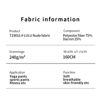 Pantalones de Yoga de Secado Rápido con Forro Elástico Transpirable Antibacteriano de Microfibra de Poliéster de Tela Nude LULU, Gran Venta