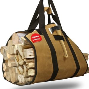 Durable Oxford Cloth Canvas Firewood <b>Carrier</b> Bag Free Sample Outdoor <b>Camping</b> Wood Log Match Tote Zipper Luxury Casual Simple - Product Image 6