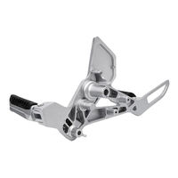 Support de pédale triangulaire droit, supports de plaque monobloc en aluminium forgé, surface polie, composants de simulation de course SKZ DJ003