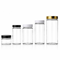 Envases de Vidrio Transparente de 100 ml para Mermelada y Miel, con Tapas Metálicas Herméticas