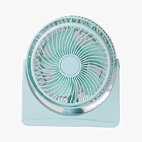 Ventilador de Escritorio Compacto y Ligero de 30W, Cabezal Ajustable a 90°, Control Mecánico de 3 Velocidades, Altura Ajustable, Refrigeración Portátil