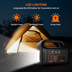Melhor Preço: Estação de Energia Portátil Recarregável 150W com Lanterna LED e Painéis Solares 30W, Plugue EU - Conjunto Completo com Bateria de Chumbo-Ácido - Product Image 4