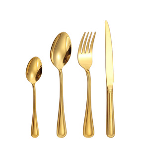 Stainless Steel Western Cutlery Set <b>Knife</b> Fork Spoon Dessert Spoon Durable Party Use Oval Shape European Style - Product Image 5