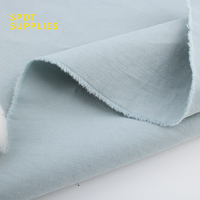 Chất Lượng Cao 100% Cotton Độ Dày Trung Bình 32*21 Twill Cát Rửa Bông Vải