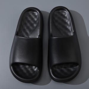 Zapatillas de verano para hombre, sandalias con suela gruesa de EVA, antideslizantes, con una sola correa, transpirables, para la playa, color marrón grisáceo, talla 40 45 - Product Image 4