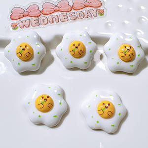 100 pz/borsa <span class=keywords><strong>Emoji</strong></span> portachiavi in resina per Slime custodia Mobile decorazione artigianale artigianale - Product Image 6