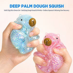 Orsetto Arcobaleno Sensoriale Traslucido Glitterato Morbido al Tatto – Regalo per Bambini e Adulti, Decorazione da Scrivania, Gadget per Feste, Vendita al Dettaglio e all'Ingrosso - Product Image 5