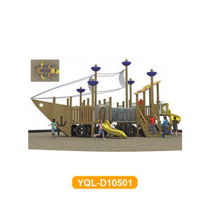 Produits du parc d'attractions aire de jeux en bois bateau de Pirate aire de jeux en bois pour enfants - Product Image 2