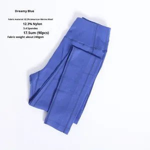 Pantalones de Yoga de Lana Merino, Leggings Deportivos de Lana Merino - Product Image 6