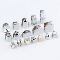 Support d'étagère de pince en verre de quincaillerie en alliage de Zinc prend en charge le support de miroir de pince en verre en métal pour l'armoire d'accessoires de meubles de maison