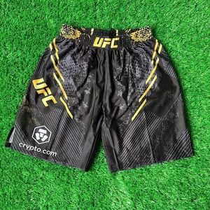 กางเกงขาสั้นออกกำลังกายแห้งเร็วรุ่นใหม่ สำหรับ MMA ยิวยิตสู ซานด้า มวยไทย และมวย กางเกงลำลองสำหรับวิ่งและออกกำลังกายในยิม พร้อมโลโก้ด้านหน้า - Product Image 1