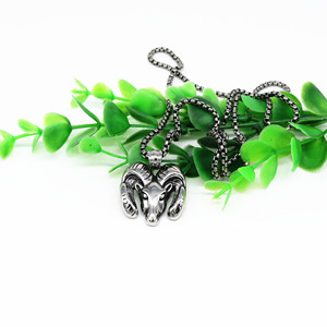 Yunnique – collier avec pendentif en forme de signe du zodiaque en acier inoxydable, bijoux à la mode unisexes - Product Image 3