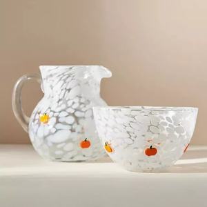 Sang trọng cổ điển thiết kế thân thiện với môi tay thổi <span class=keywords><strong>Glass</strong></span> Mug Set với Handle Spoon hot-nóng chảy trang trí nội thất cho uống <span class=keywords><strong>cup</strong></span> phụ kiện - Product Image 5