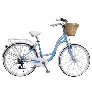 Bicicletta da città classica da <span class=keywords><strong>donna</strong></span> con cestino, produzione cinese / Bicicletta retrò da <span class=keywords><strong>donna</strong></span> per adulti OEM in stock - Product Image 3