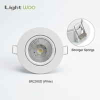 Carcasa Arquitectónica Antideslumbrante para Downlight, Marco para Lámpara GU10, Soporte MR16, Deflector Profundo, Marco para Foco Empotrado, Pieza para Iluminación