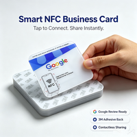 Carte NFC Google Review écologique en PET réinscriptible avec puce NTAG215, vente en gros directe usine
