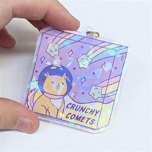 Usine directement vente acrylique porte-clés en gros mignon impression Animal Design porte-clés LOGO personnalisé acrylique porte-clés castor - Product Image 5