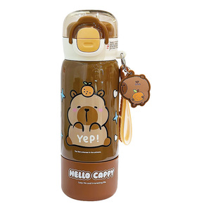 Hello Cappy Insulated Water Bottle 500Ml <b>Stainless</b> <b>Steel</b> Kids <b>Tumbler</b> With Straw For School Children - Product Image 4