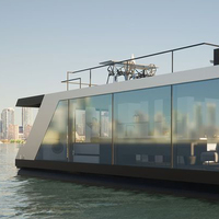 Maison d'eau de luxe, maison flottante, hôtel préfabriqué, Restaurant flottant, bâtiment aquatique, hôtel flottant, boîtier modulaire