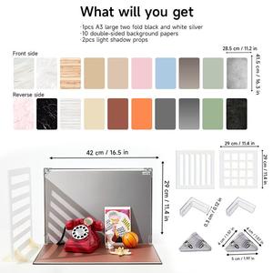 Kit de 20 motifs de fonds de photographie pour produits, idéal pour les séances photo de petits articles, de nourriture, de bijoux et de mini-objets. - Product Image 2