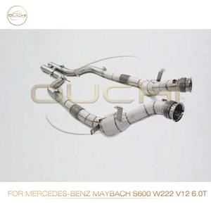 Sistema de Escape de Acero Inoxidable OUCHI, Alto Flujo, Downpipe de Alto Rendimiento para <span class=keywords><strong>Mercedes</strong></span> Benz <span class=keywords><strong>Maybach</strong></span> S600 <span class=keywords><strong>V12</strong></span> 6.0T, Protector de Calor para Automóvil - Product Image 5