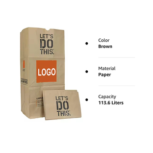 Sacchi per Rifiuti Domestici Biodegradabili ed Ecologici da 30 Galloni, Resistenti, Marroni, per Foglie e Carta - Product Image 6