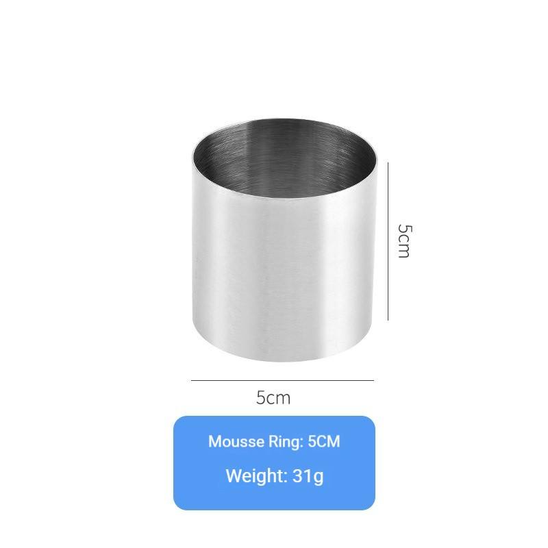 201 Stainless Steel Mousse Circle [5cm]
