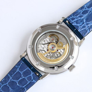 Montre mécanique automatique texturée élégante et neuve pour homme avec affichage du calendrier, <span class=keywords><strong>de</strong></span> <span class=keywords><strong>la</strong></span> date, du jour, du mois et des phases lunaires et <span class=keywords><strong>quatre</strong></span> aiguilles - Product Image 3