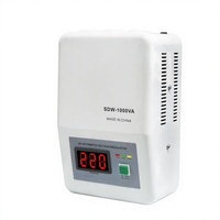 Stabilisateur de tension CA entièrement automatique 1000VA avec affichage LED, régulateur de tension monophasé 220V, SVC, pour centre de données PC, en cuivre