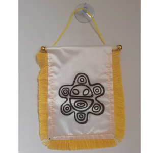 Pequeño Mini Boricua PR Orgulloso de ser puertorriqueño Colgando Ventana Coche Banderas Banner - Product Image 3