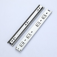 Glissière de tiroir moderne minimaliste de 40 mm de large à trois sections avec roulement à billes en acier laminé à froid pour applications de meubles et de claviers
