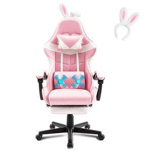 Best-seller Fauteuil de jeu avec roulettes silencieuses Rembourrage en cuir PU Dossier haut inclinable Idéal pour la configuration de la salle de jeux - Product Image 2