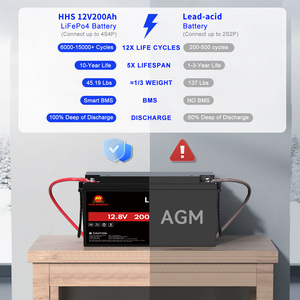 Baterai EU US Warehouse dalam Lithium besi LiFePO4 baterai 12V 24v 48v 600Ah 100Ah 200Ah 300Ah 400Ah penyimpanan energi rumah IP65 - Product Image 5