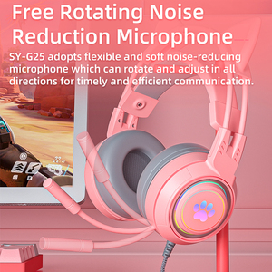 <span class=keywords><strong>Auriculares</strong></span> G25 <span class=keywords><strong>de</strong></span> 50 mm con <span class=keywords><strong>Orejas</strong></span> <span class=keywords><strong>de</strong></span> <span class=keywords><strong>Gato</strong></span>, Luces LED, Micrófono, Diseño Adorable para Juegos <span class=keywords><strong>de</strong></span> PS4, para Chicas y Chicos Gamers - Product Image 6