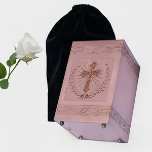 โกศใส่ศพทำด้วยมือสำหรับผู้ชายและผู้หญิงโกศตกแต่งงานศพทำมือโกศฝังศพ - Product Image 1