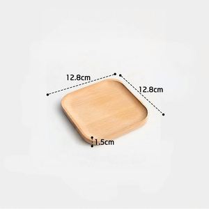 Manufacture Beech Modern Square Solid Wooden Tray for Party Use-Tea Tray Dried Fruit Dessert Food - Product Image 1