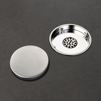 Drain de douche rond en acier inoxydable 304 chromé moderne pour hôtel, drain de sol de salle de bain facile à installer