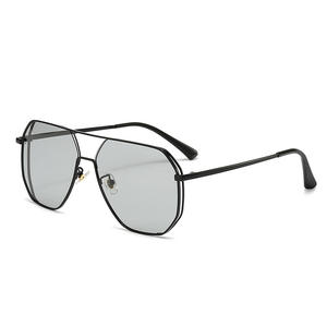 แว่นกันแดดทรงนักบินโลหะสำหรับผู้ชาย รุ่น YC5087 C4 เลนส์ TAC ป้องกันรังสียูวี 400 กรอบเต็มแบบโพลาไรซ์ สำหรับขับรถ รุ่นที่ 3 - Product Image 1