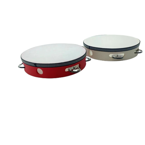Tambourin à main de 8 pouces personnalisé pour mariage, église, <span class=keywords><strong>instrument</strong></span> de <span class=keywords><strong>percussion</strong></span> musical avec logo personnalisé certifié CE en bois et métal - Product Image 6