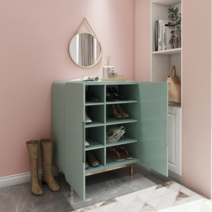 Scarpiera a muro in metallo bianco oro domestico 3 <span class=keywords><strong>scarpe</strong></span> portaoggetti in stile europeo PURUO - Product Image 2