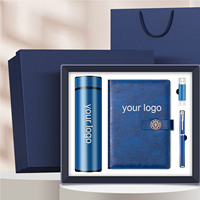 Ensemble cadeau promotionnel 2026, logo personnalisé, carnet A5 en cuir PU avec couverture rigide et boîte, carnet en cuir personnalisé avec stylo, ensemble cadeau