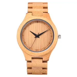 Лидер продаж, новые женские бамбуковые часы с защитой окружающей среды, персонализированные деревянные часы, мужской браслет