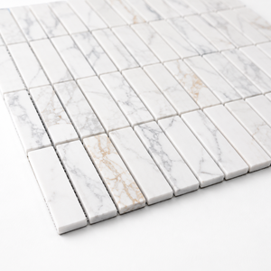 Carreaux de mosaïque en marbre blanc pour hôtel et salon - Design moderne et écologique - Product Image 3