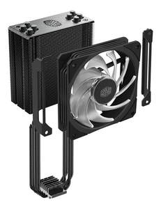 Enfriador de Aire para CPU Cooler Master Hyper <span class=keywords><strong>212</strong></span> <span class=keywords><strong>RGB</strong></span> Black Edition de Alta Calidad, Ventilador SF120R, Tubos de Calor, Acabado Anodizado en Color Gris Metálico y Níquel Cepillado - Product Image 3