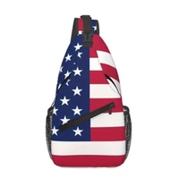 Sac bandoulière léger en polyester, motif drapeau américain, Aigle, 250e anniversaire de l'Amérique, sac à bandoulière patriotique